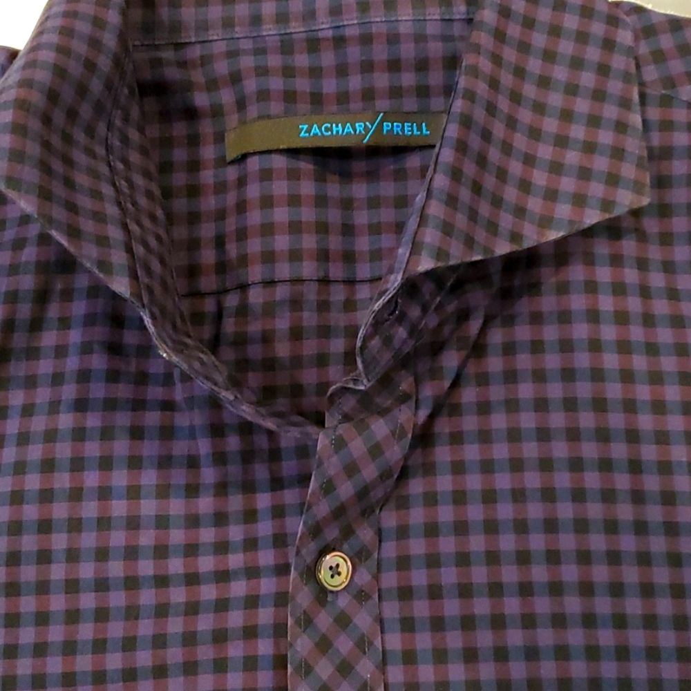 NWOT Zachary Prell, long sleeve  Checkered shirt
